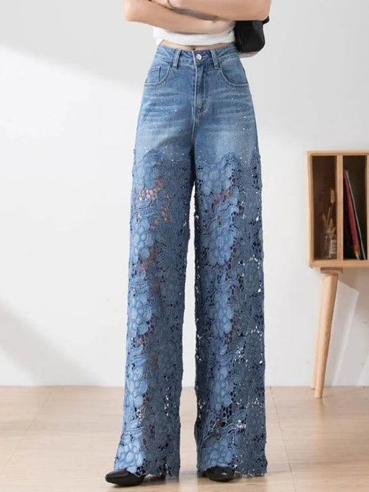 Elegante Blumenjeans für Damen