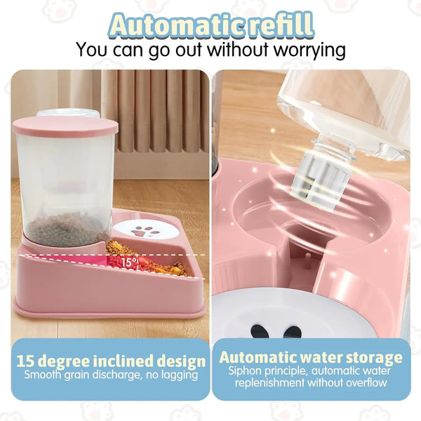 Automatischer Katzen-Futterspender Set
