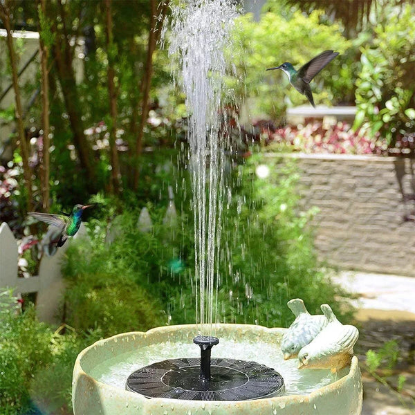 Solarbetriebener Gartenbrunnen