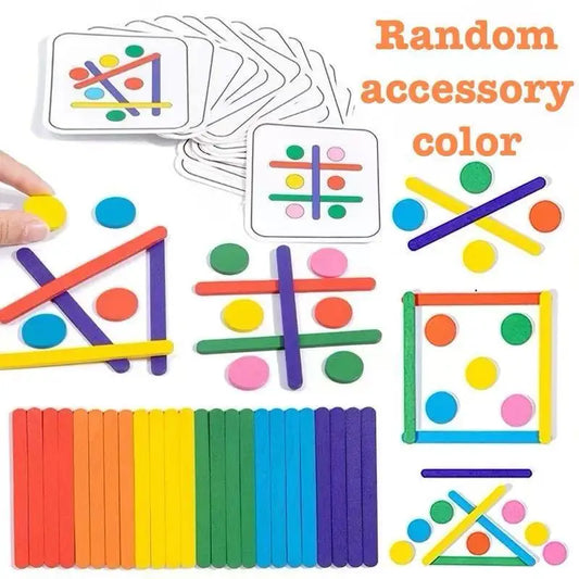 Bunte Holzpuzzle für Kinder